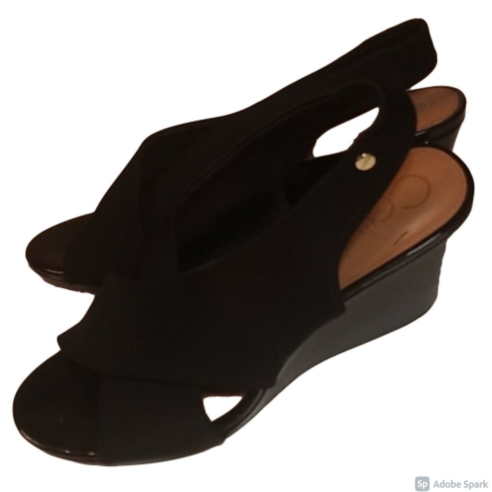 Calvin Klein Black Wedges